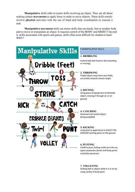 what are manipulative skills|manipulative skills activities.